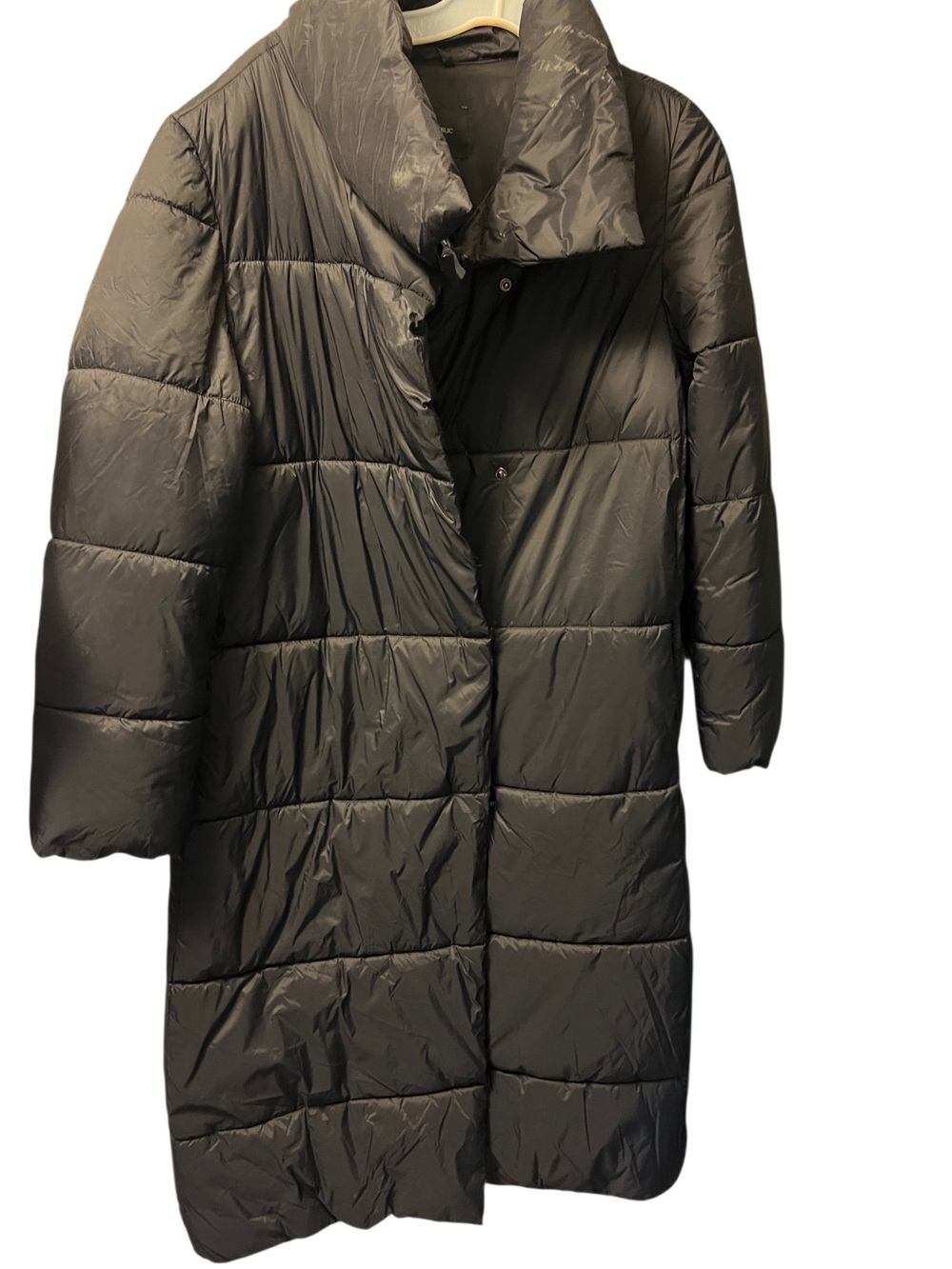 Banana Republic Oversized Black Quilted Puffer Coat